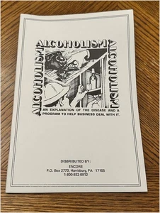 Alcoholism Pamphlet Encore Pennsylvania Commerce 1974 Workplace - Imagen 1 de 9