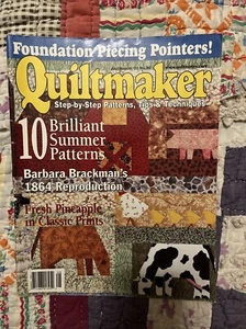 Quiltmaker  Magazine July August Vintage 2001 - Picture 1 of 6