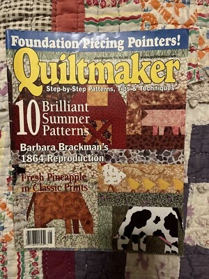 Quiltmaker  Magazine July August Vintage 2001 - Image 1 of 4