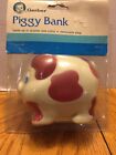 Vintage Rubber Vinyl Gerber Piggy Bank Brand New Still In Package Red White