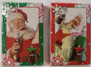 Coke Coca Cola Santa Claus Christmas Bicycle Playing Cards BRAND NEW IN PLASTIC - Picture 1 of 2