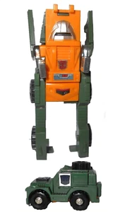 *** Genuine 1984 *** Transformers BRAWN vintage complete green army jeep mini - Picture 1 of 5
