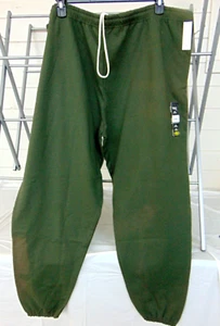 NWOT Athletic Works Men's 4XL Sweatpants Elastic Waist Drawstring Pockets GREEN - Picture 1 of 3
