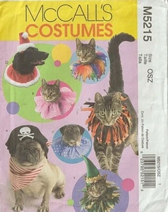 COLLARES Y SOMBREROS PARA PERROS Y GATOS - ¡¡Fiesta/Vacaciones/DIVERSIÓN!!! - Patrón McCall's 5215 - ¡Sin cortar! - Imagen 1 de 2