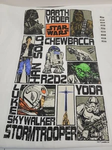 Star Wars Character T Shirt Graphic Tee Han Solo, Darth Vader, R2D2- Size S/M/L - Foto 1 di 3