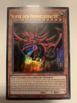 Yugioh Slifer The Sky Dragon Ldk2-ens01 Ultra rare german misprint hot! - Image 1 of 4