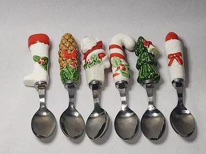 Juego de 6 cucharas de aperitivo/pastelería de Navidad - Imagen 1 de 9