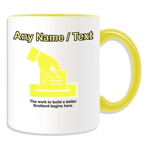 Personalised Gift Scottish National Party Mug Money Box Cup Politic Design Vote - Picture 1 of 21