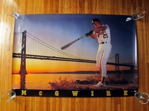VTG 1989 Nike Mark McGwire Oakland Athletics A's Battle of The Bay Poster 24x36 - Picture 1 of 10