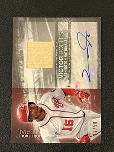Victor Robles 2020 Topps Major League Material Auto Relic /50 Nationals - Picture 1 of 2