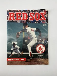 Cuaderno de puntuación/revista oficial de los Medias Rojas tercera edición - 1991 - Imagen 1 de 5