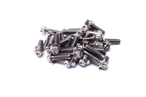 Tornillos de montaje de llanta dividida M7 24 mm titanio 3 piezas BBS RM LM OZ RH ruedas tornillos - Imagen 1 de 2