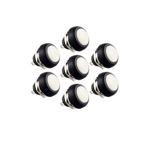 2PCS NEW White 12mm Waterproof momentary Push button Switch Mini Round Switch - Picture 1 of 2