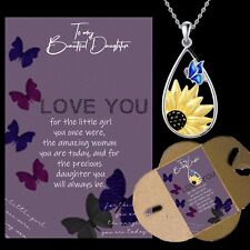 To my Daughter gifts for her Birthday presents I love You Silver necklace card