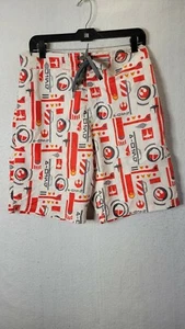 Star Wars Men's M Board Shorts Swim Trunks Red White Summer Wear Beach Pool - Picture 1 of 7