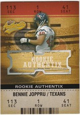 2003 Fleer Authentix #112 Bennie Joppru RC #1109/1250
