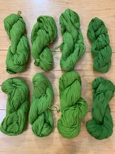Paternayan Yarn Lot [ 8 qty ]  4oz Hanks Greens Tapestry Yarn Needlecraft - Foto 1 di 7