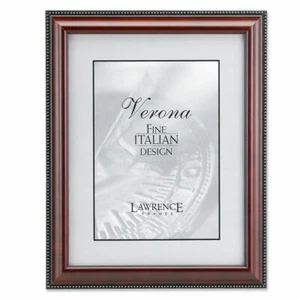 Lawrence 4x6 Verona Beaded Wood Picture Frame - Walnut (Same Shipping Any Qty) - Picture 1 of 3