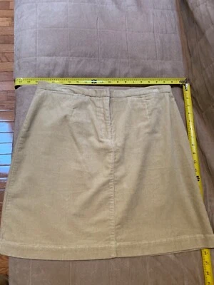 Minifalda BOSTON PROPIAMENTE DICHA de algodón fina de pana de ballena línea A en beige talla 14 Foto 1 de 4