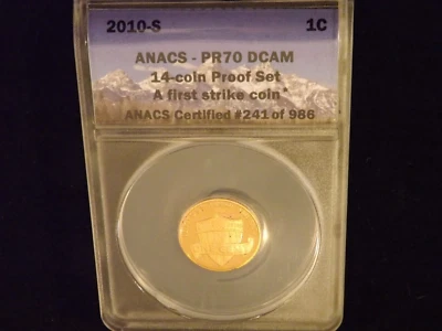 2010-S      Penny       First Strike          ANACS  PR 70 - Image 1 of 2