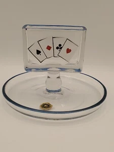 Vintage Westmoreland Glas Deck Spielkarten Halter - Bild 1 von 4