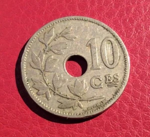 Belgique - Léopold II -Jolie monnaie de 10 Centimes 1901 Michaux - date rare (2) - Picture 1 of 2