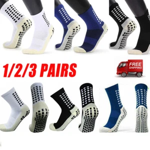 3 Pairs Football Socks Anti Slip Socks Sports Socks Non Slip Socks Grip Socks UK - Picture 1 of 16