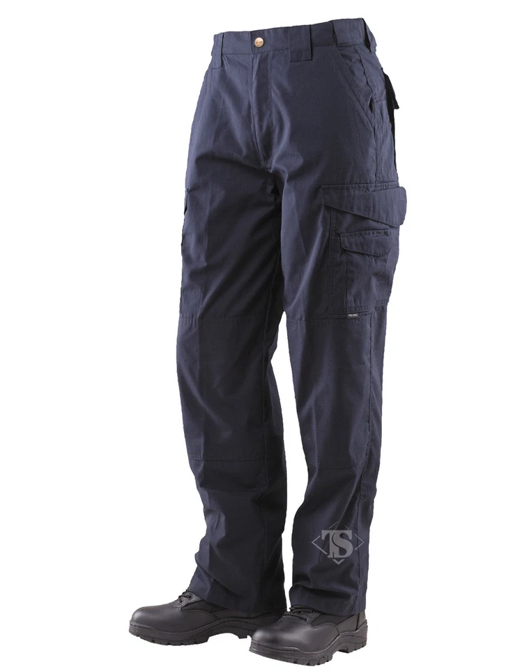 TRU-SPEC 1061085 24-7 Poly Cotton Ripstop Trousers Dark Navy W34 Unhemmed