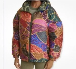 FARM RIO winter double-sided womens jacket, multicoloured, sz M, NEW with tags! - Picture 1 of 11