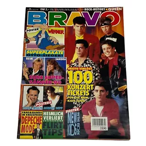 Vintage Bravo German Music Magazine, JAN 1991, Bruce Willis, MC Hammer, Nena, A-HA - Bild 1 von 12