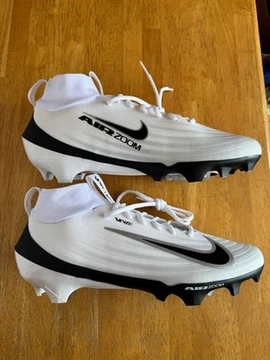 Men's 12  Nike Air Zoom Vapor Pro 1 Football Cleats IB2495-105 White Black Panda - Image 1 of 4