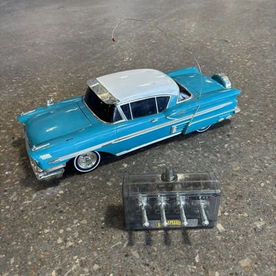 RadioShack '58 Chevy Impala Lowrider Magazine Model RC Car w/ Remote READ - Image 1 of 4