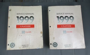 1999 Chevrolet CORVETTE Volumes 2 & 3 SERVICE SHOP REPAIR Manuals  Factory SET - Picture 1 of 12