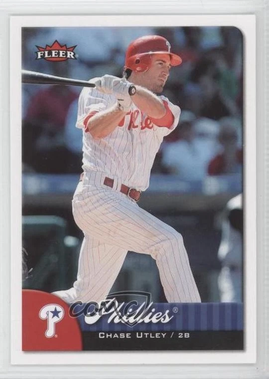 2007 Fleer Chase Utley (Blue Star in Team Logo) #97 - Image 1 of 2