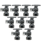 10 Pack XFITTING 3/8" OD Comp. X 1/2" FIP Angle Valve , Female Angle Valve 