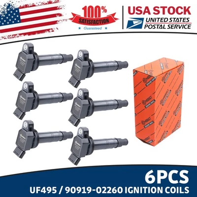 Ignition Coils OEM High Quality 6X UF495 90919-02260 For Lexus ES350 2008-2019 - Image 1 of 4