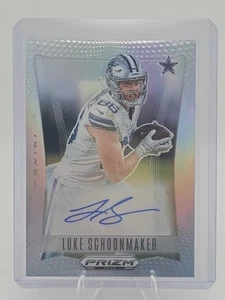 2024 Panini Prizm Decaluke Schoonmaker Silver Auto Cowboys - Bild 1 von 2
