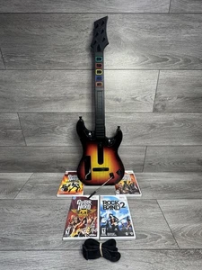Guitar Hero World Tour Wireless Controller + Rock Band 2 Bundle Lot Nintendo Wii - Picture 1 of 11
