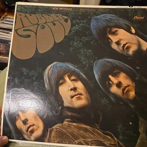 CANADA THE BEATLES Rubber Soul ORANGE CAPITOL LABEL 1972 reissue Scranton - Picture 1 of 4