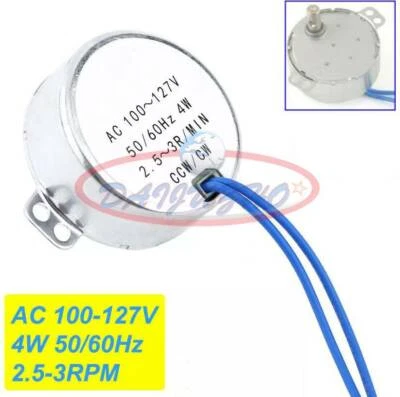 New 10PCS TYC-50 AC 100-127V 2.5-3RPM 50/60Hz CW/CCW 4W Synchronous Motor Torque - Image 1 of 4