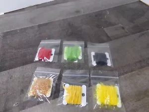 Fly Tying Material Lot 6 Packs Chenille 3 Micro Chenille + 3 Straggle Chenille - Picture 1 of 9