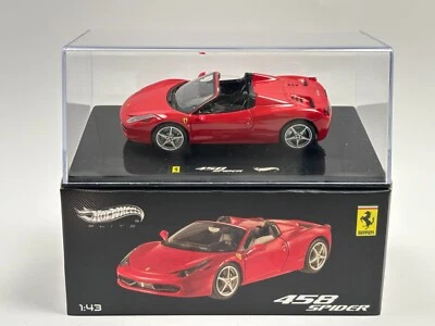 HOT WHEELS ELITE - FERRARI 458 SPIDER - #W1182 - Photo 1/4