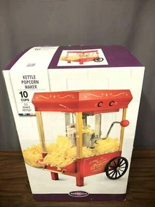 Nostalgia Kettle Popcorn Maker 10 Cup 2.5 Once Tabletop Theater Style Mod KPM508 - Picture 1 of 12