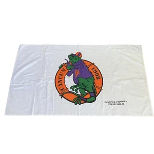 "Toalla de playa vintage Cancún 1998 lagarto iguana 31x54""" - Imagen 1 de 7