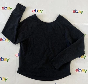 Victoria Secret Sport Women’s Pull Over Sweatshirt Size:S Dark Gray -thumb hole - Picture 1 of 5