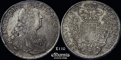 AUSTRIA, Franz I, Taler 1760 PR, Prague, XF+ - Image 1 of 4