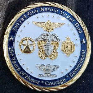 Captain James Baratta USN Retirement Custom Navy Coin - Picture 1 of 2