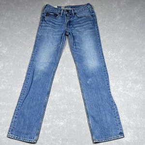Abercrombie & Fitch Jeans Kids Boys Youth Size 14 Blue Skinny Denim Pockets - Picture 1 of 14