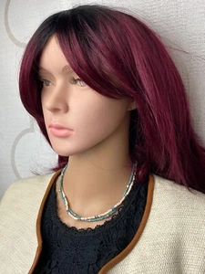 Ralph by Ralph Lauren Turquoise and Sea Shell Womens Bead Necklace 7 3/4 " inch - Picture 1 of 7