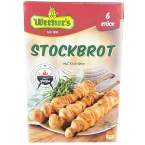 Werner's Stockbrot mit Kräutern Fertigmischung 4-6 St Lagerfeuer (22,48 EUR/kg) - Bild 1 von 2